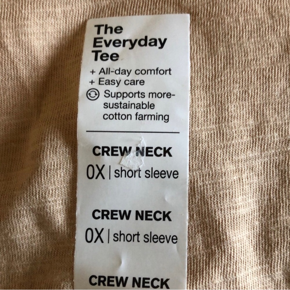 New Women’s T-Shirt Sonoma Tan Crew Neck Short Sleeve Tee Shirt Women’s 0X - Picture 9 of 10